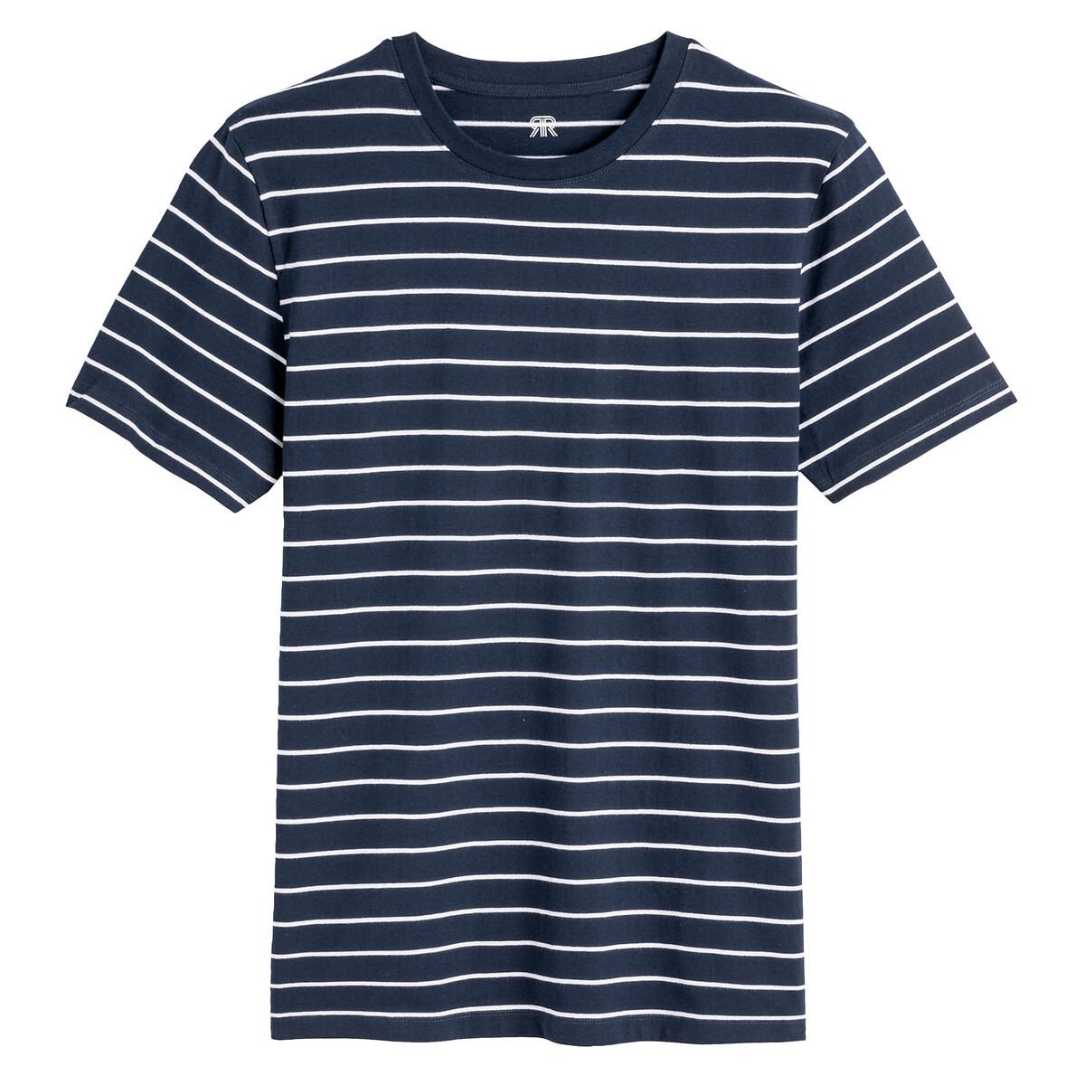 La Redoute Collections  Gestreiftes T-Shirt mit rundem Ausschnitt 