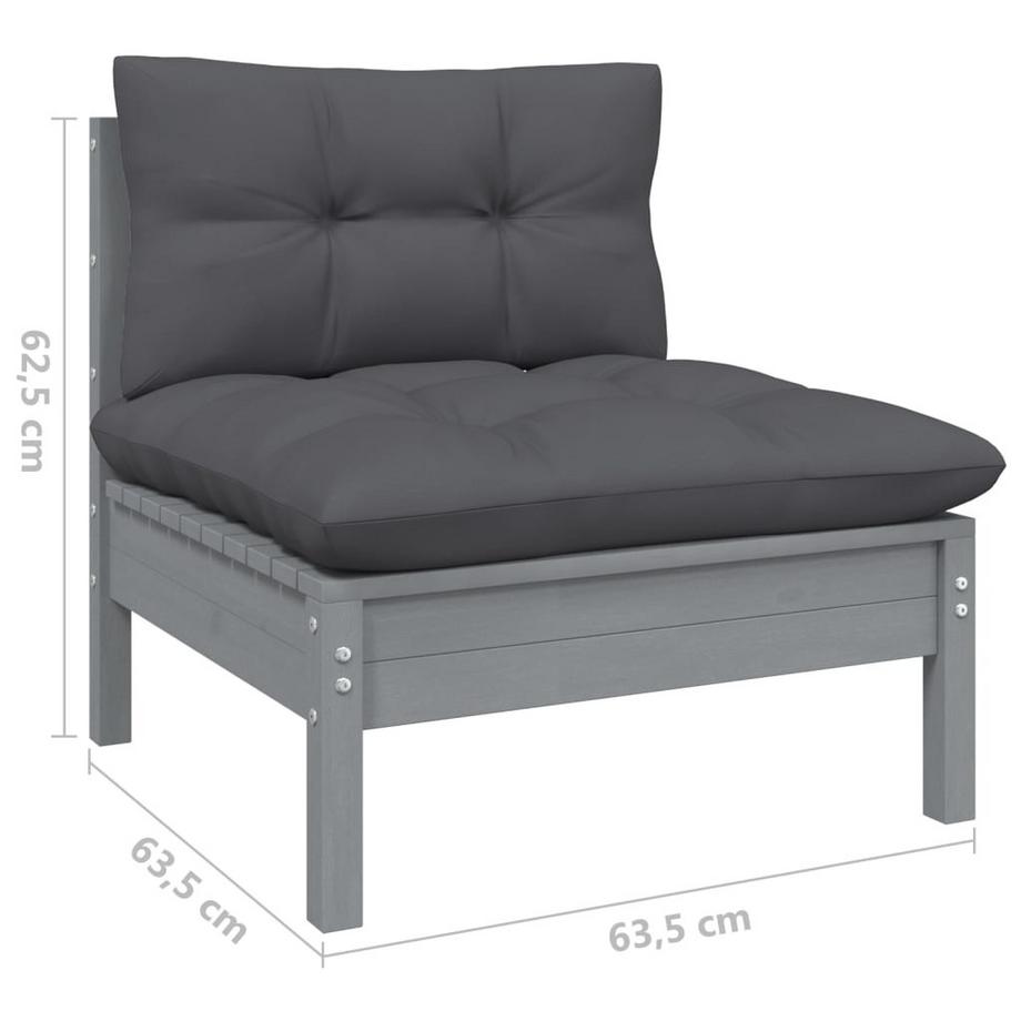 VidaXL Mittelsofa kiefernholz  