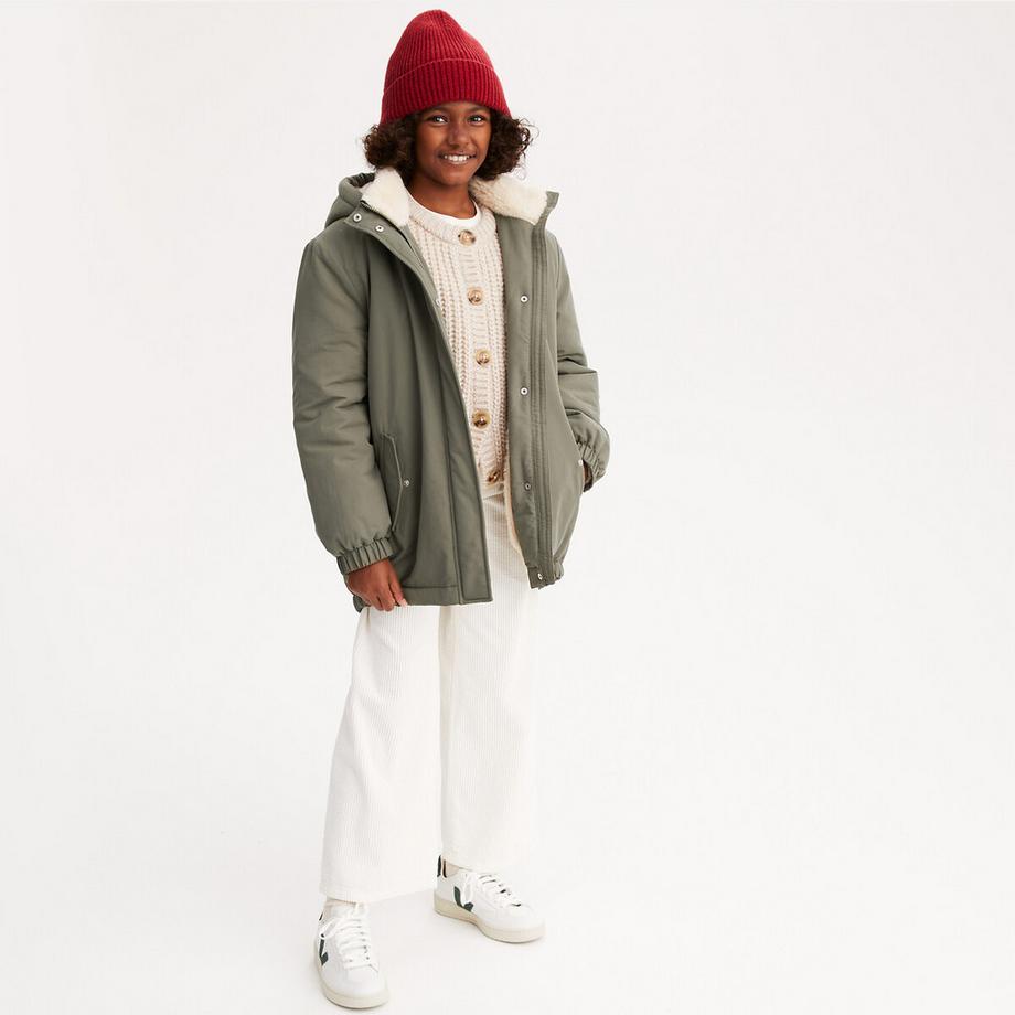 La Redoute Collections Parka con cerniera e cappuccio foderato morbido  