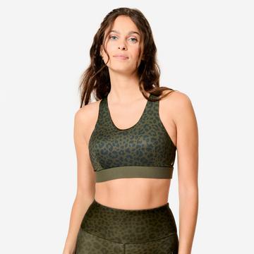 Reggiseno sportivo sostegno medio con coppe sintetico