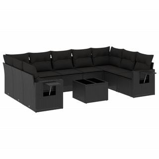 VidaXL set divano da giardino Polirattan  