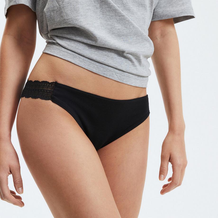 La Redoute Collections Lot de 3 Slips avec Détails en Dentelle  