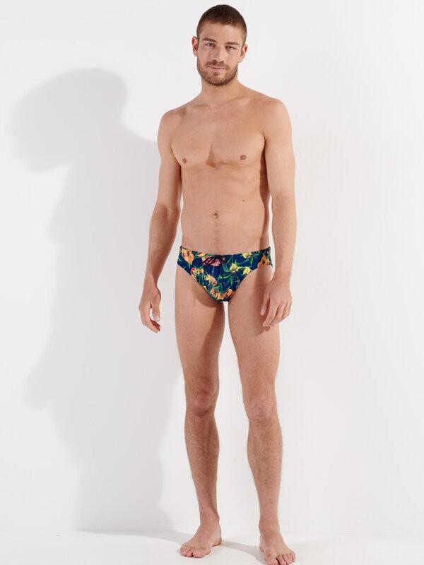 HOM Tropische Blumenmuster Badeslip  