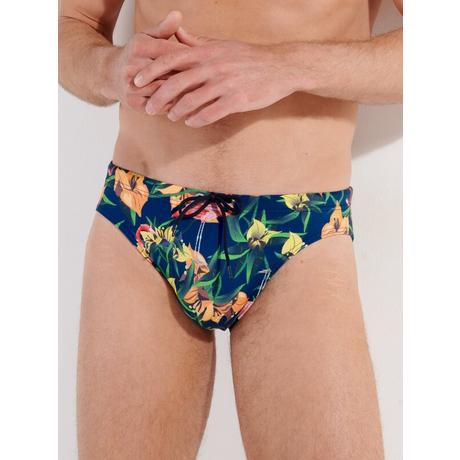 HOM Tropische Blumenmuster Badeslip  