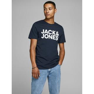 JACK & JONES Logo Tee Kurzarm Rundhals  