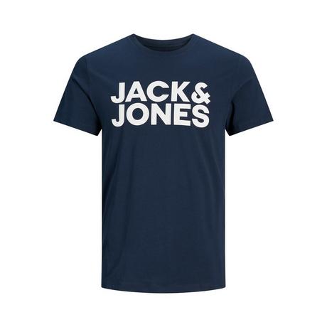 JACK & JONES Logo Tee Kurzarm Rundhals  
