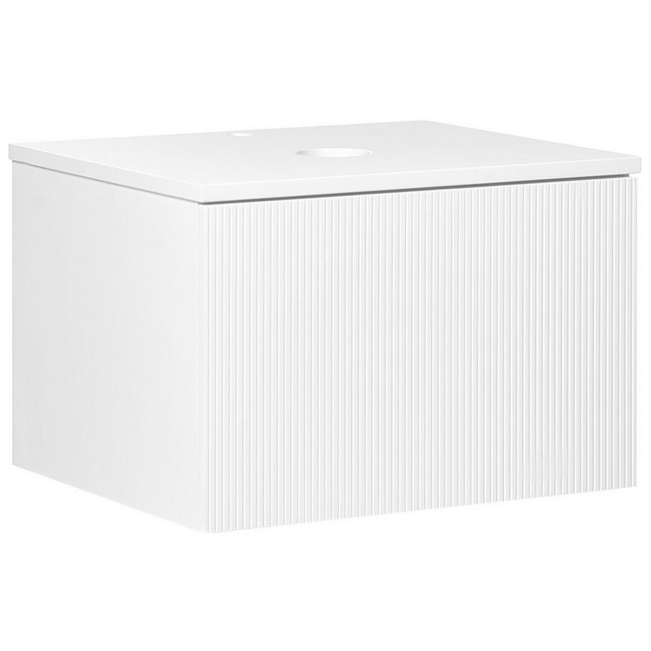 Beliani Wandmontierter Waschbeckenunterschrank aus MDF-Platte Modern ALZIRA  