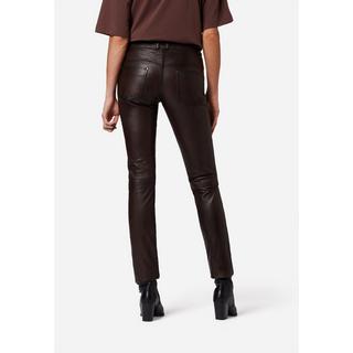 RICANO  Pantalon en cuir  Dorin, style classique à taille basse avec 5 poches 