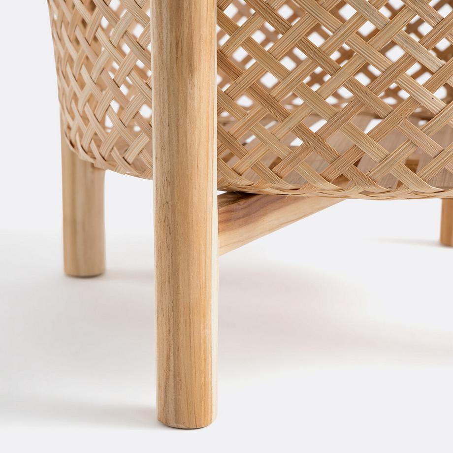 La Redoute Intérieurs Übertopf Bambu aus Bambus mit Fuss  