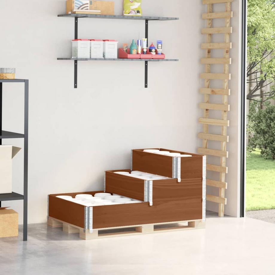 VidaXL Paletten aufsatzrahmen kiefernholz  