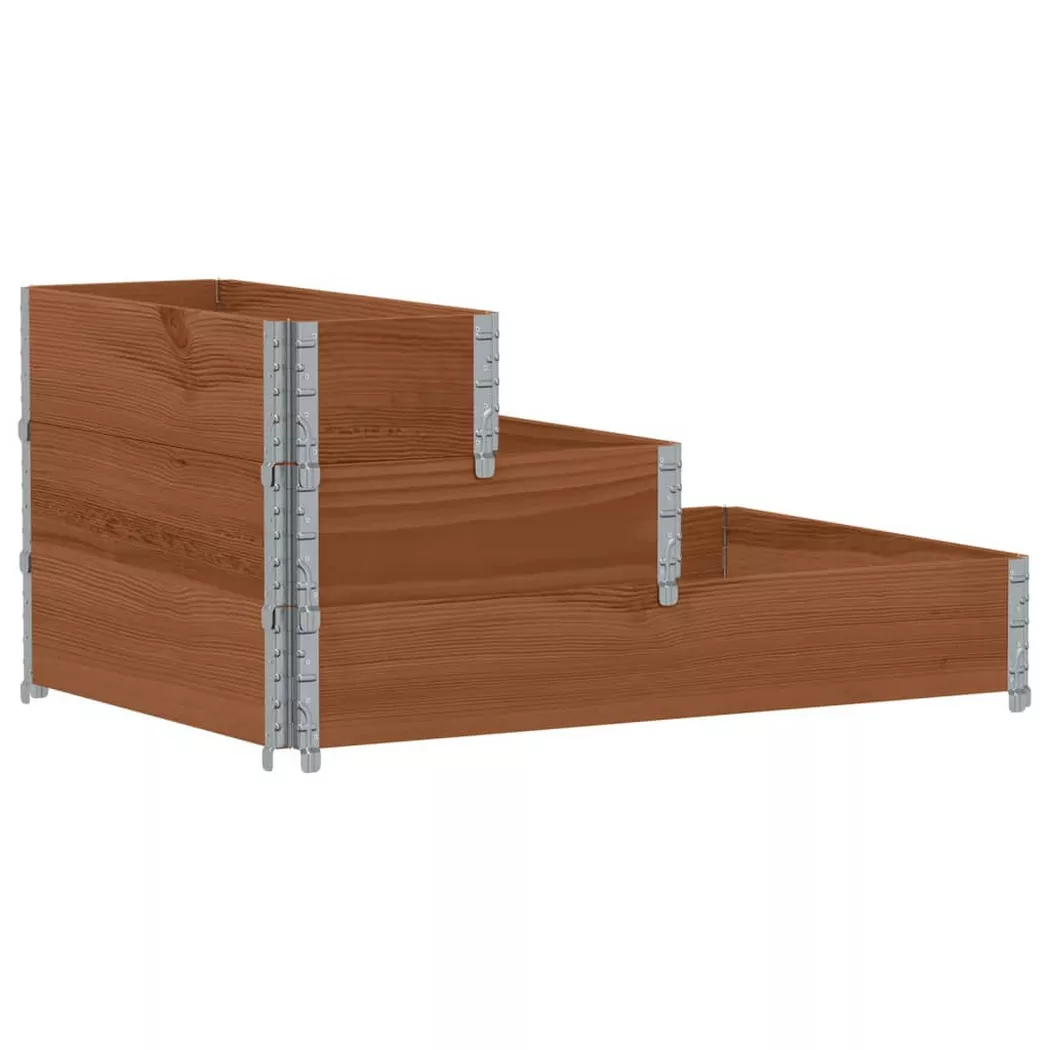VidaXL - Lit surélevé bois de pin, One Size, Marron