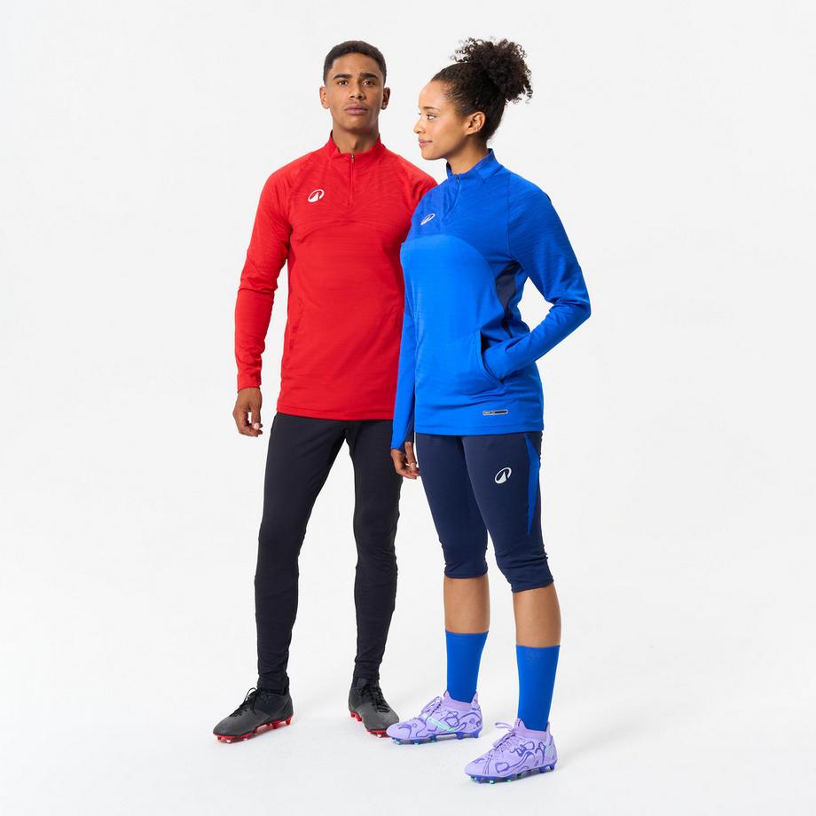 KIPSTA  Sweat-shirt football demi-zip polyester 