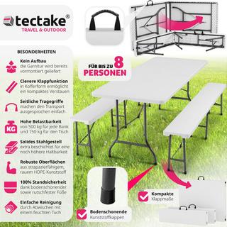 Tectake  Ensemble de table de camping pliable 