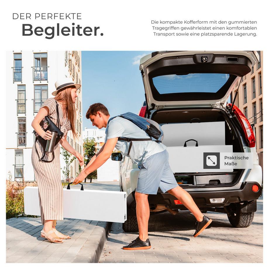 Tectake  Ensemble de table de camping PANJA pliable 