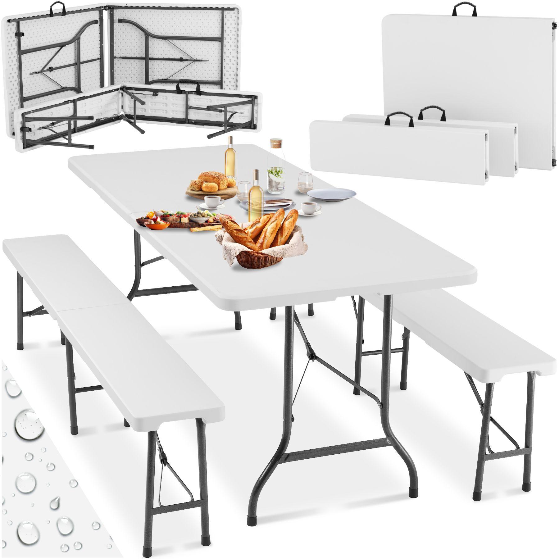 Tectake  Ensemble de table de camping pliable 