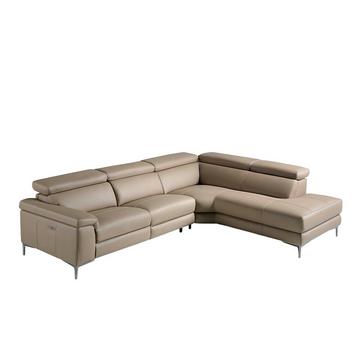 Leder-Ecksofa mit Relax