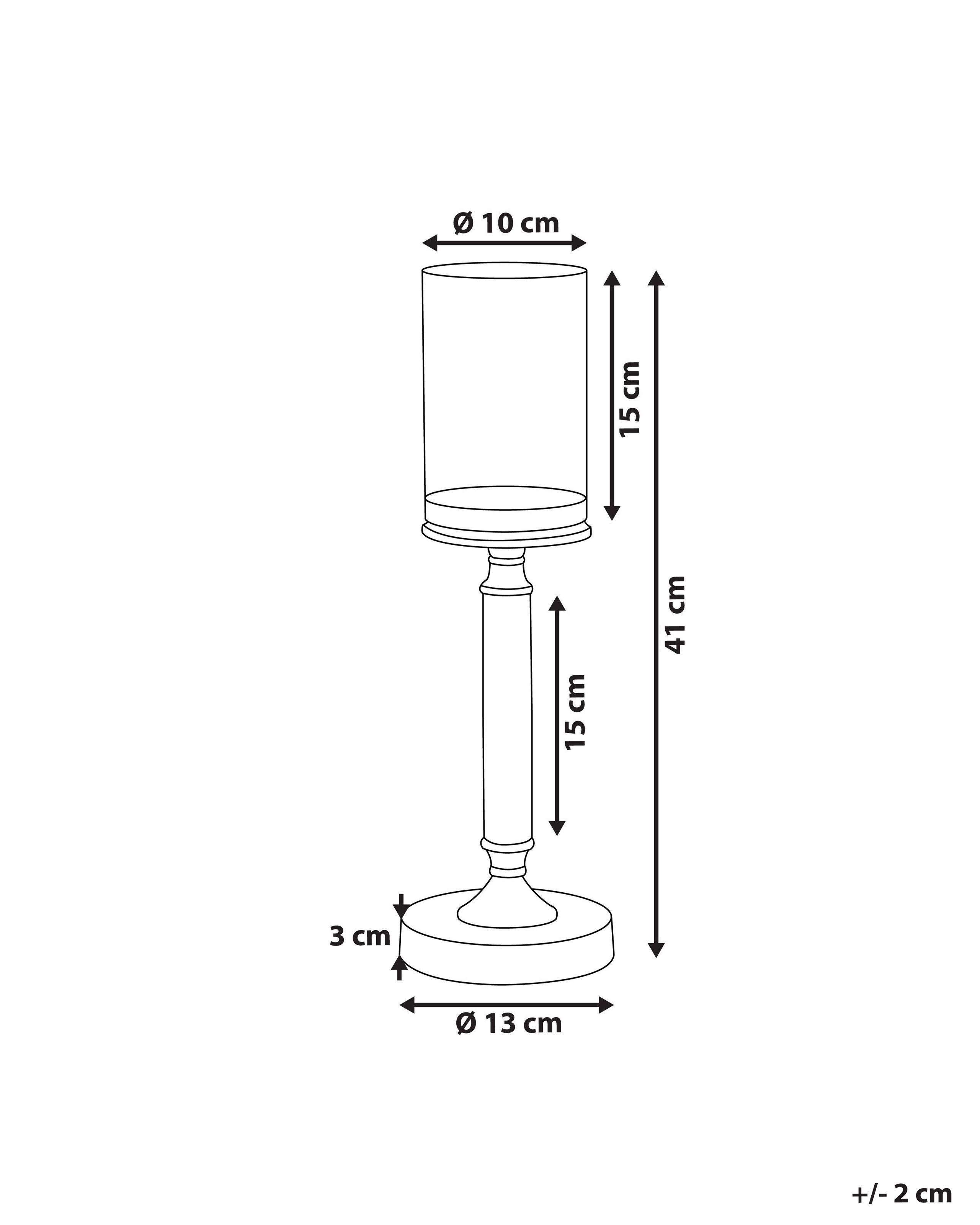 Beliani  Kerzenständer aus Glas Glamourös ABBEVILLE 