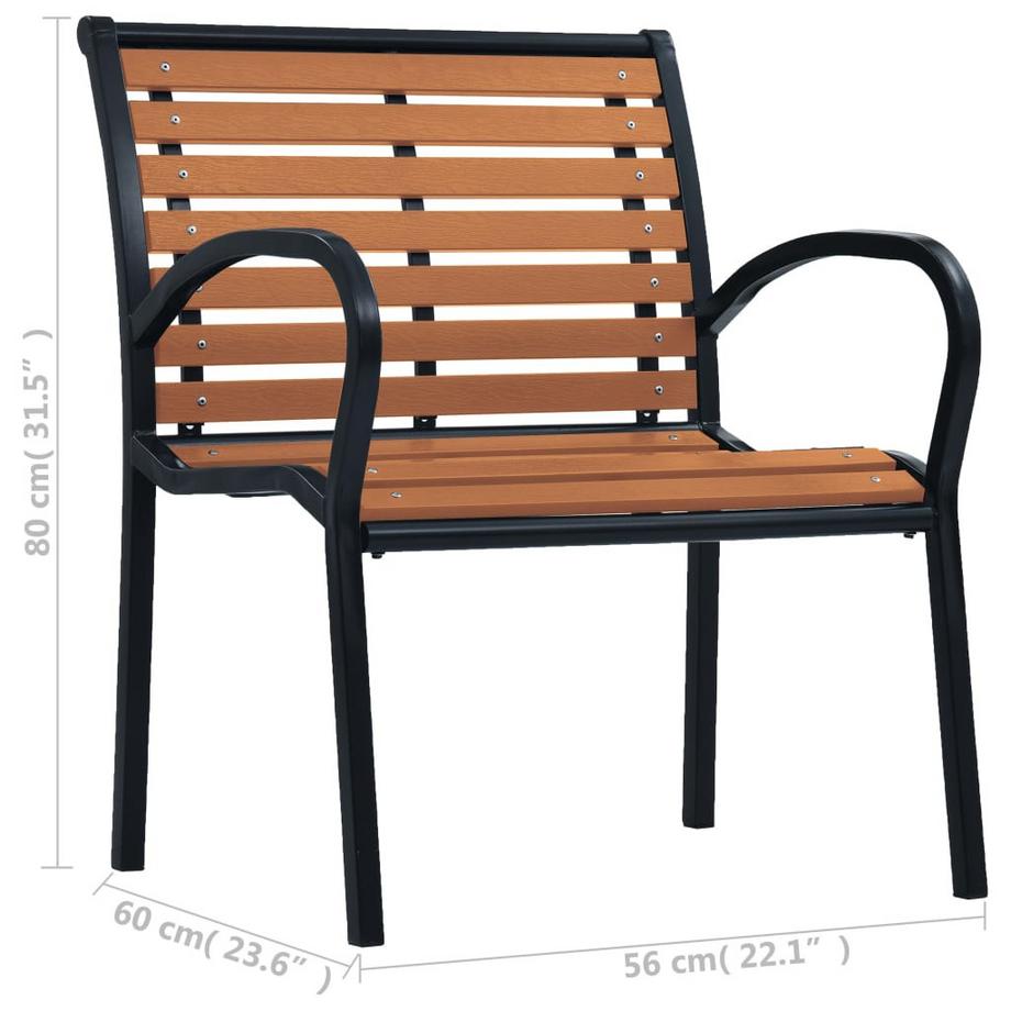 VidaXL sedia da giardino Acciaio  
