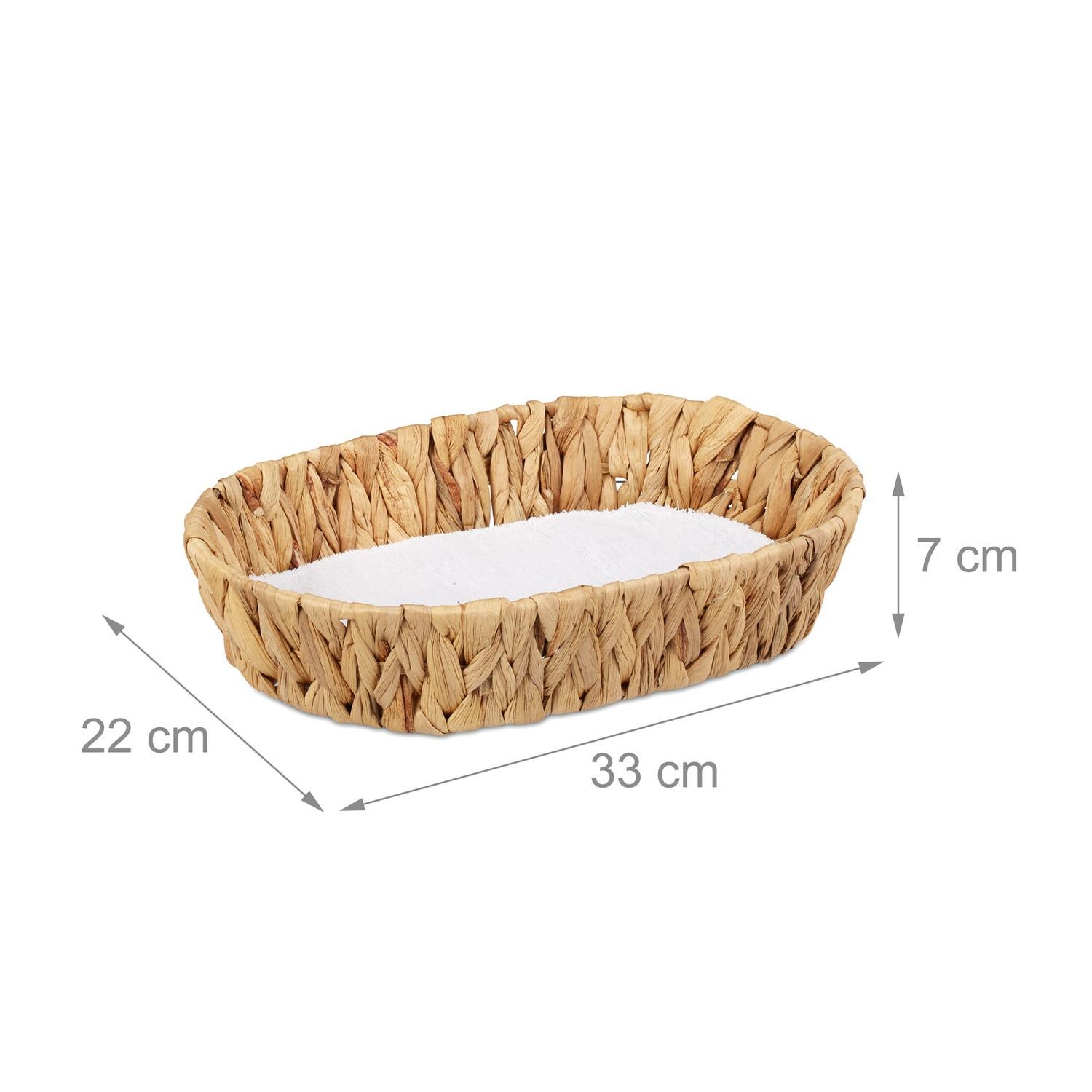 B2X 2er-Set Obstschalen aus Wasserhyazinthe  