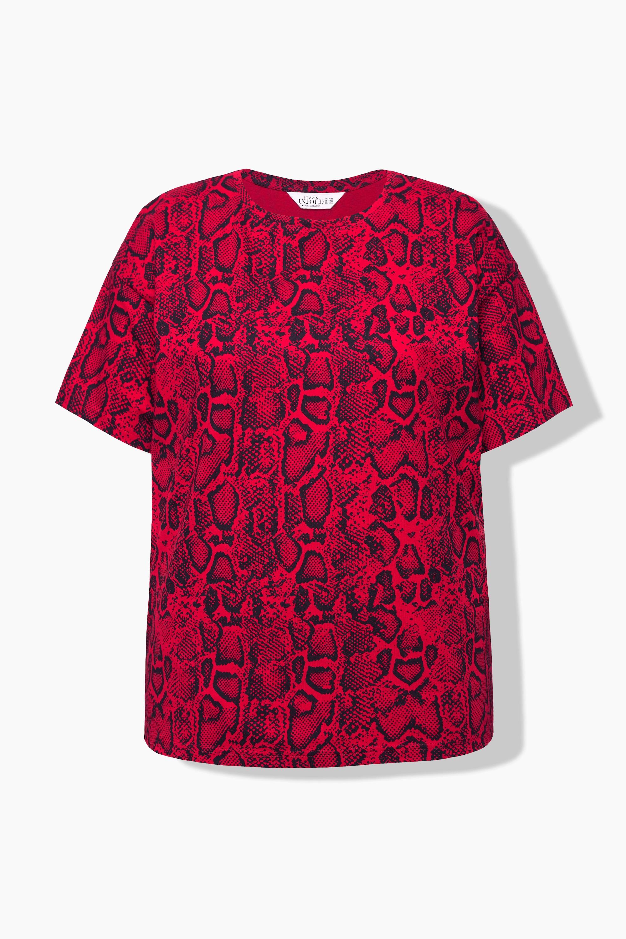 Studio Untold  T-shirt oversize. Imprimé python 