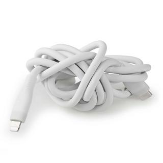 Nedis  Câble Lightning | USB 2.0 | Apple Lightning, 8 broches | USB-C™ mâle | 480 Mbps | Nickelé | 1,50 m | Rond | Silicone | Blanc | Boîte 