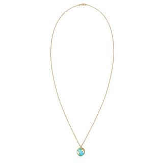 Elli  Halskette Erbskette Globus Weltkugel Syn. Howlith 