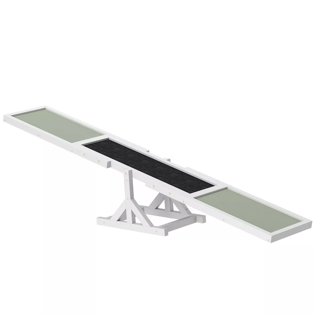 PawHut - Hundewippe, One Size, Weiss