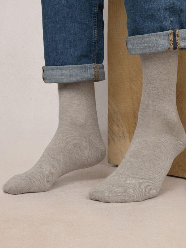 BLEU FORET Baumwolle Kaschmir Socken  