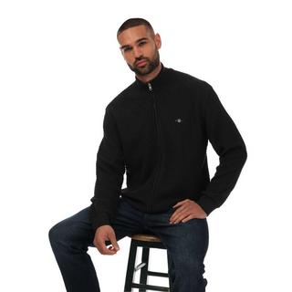 GANT Strickjacke mit Reissverschluss Regular Fit  