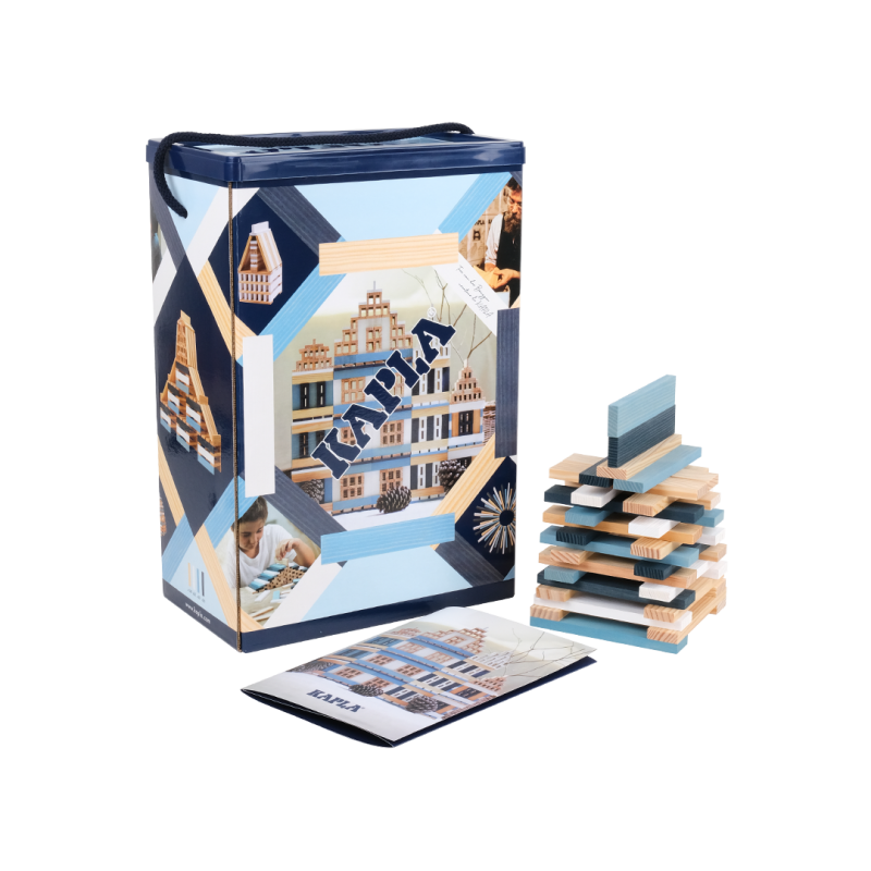 KAPLA  KAPLA Boîte de construction hiver bleu,blanc,naturel 200 pièces, Kapla 