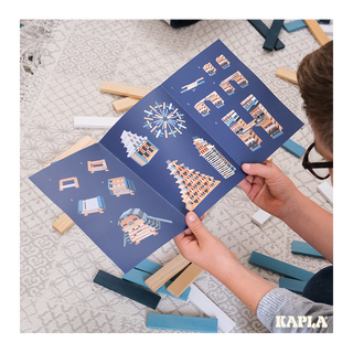 KAPLA  KAPLA Baukasten Winter,weiss,natur 200 Stück 