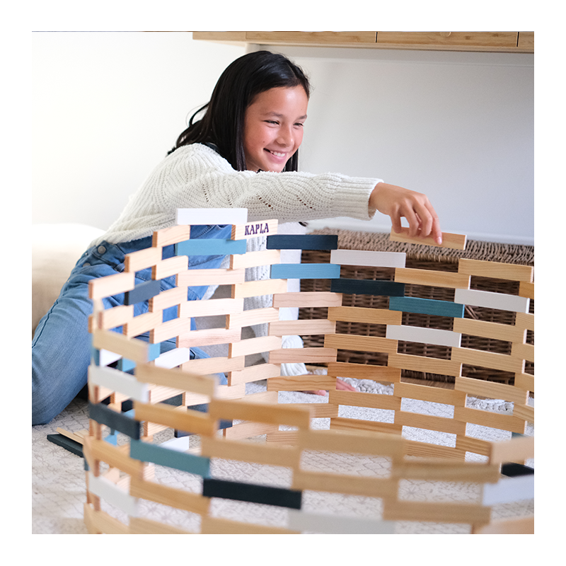 KAPLA  KAPLA Baukasten Winter,weiss,natur 200 Stück 