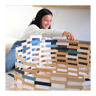 KAPLA  KAPLA Baukasten Winter,weiss,natur 200 Stück 