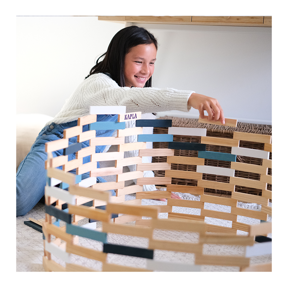 KAPLA  KAPLA Boîte de construction hiver bleu,blanc,naturel 200 pièces, Kapla 