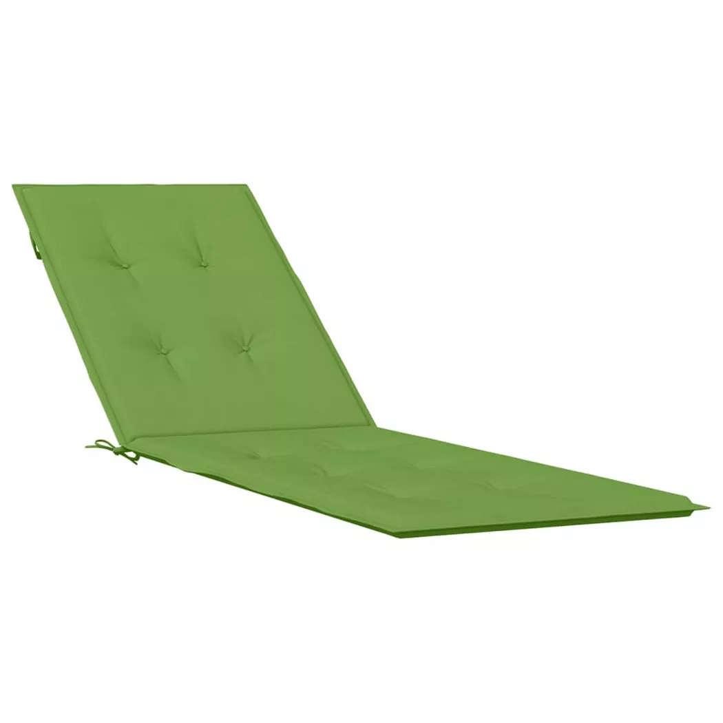 VidaXL - Coussin de chaise longue tissu, One Size, Vert