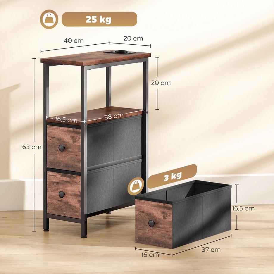 HOMCOM table d’appoint  