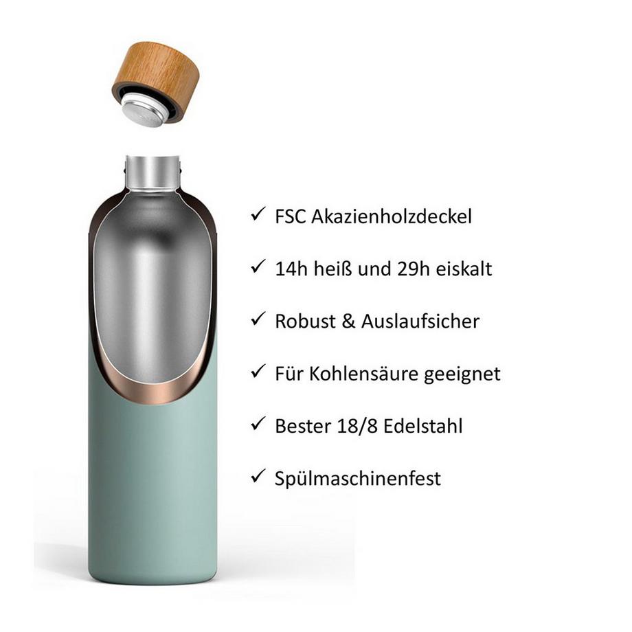 T&N  Trinkflasche Edelstahl Wood Edition 