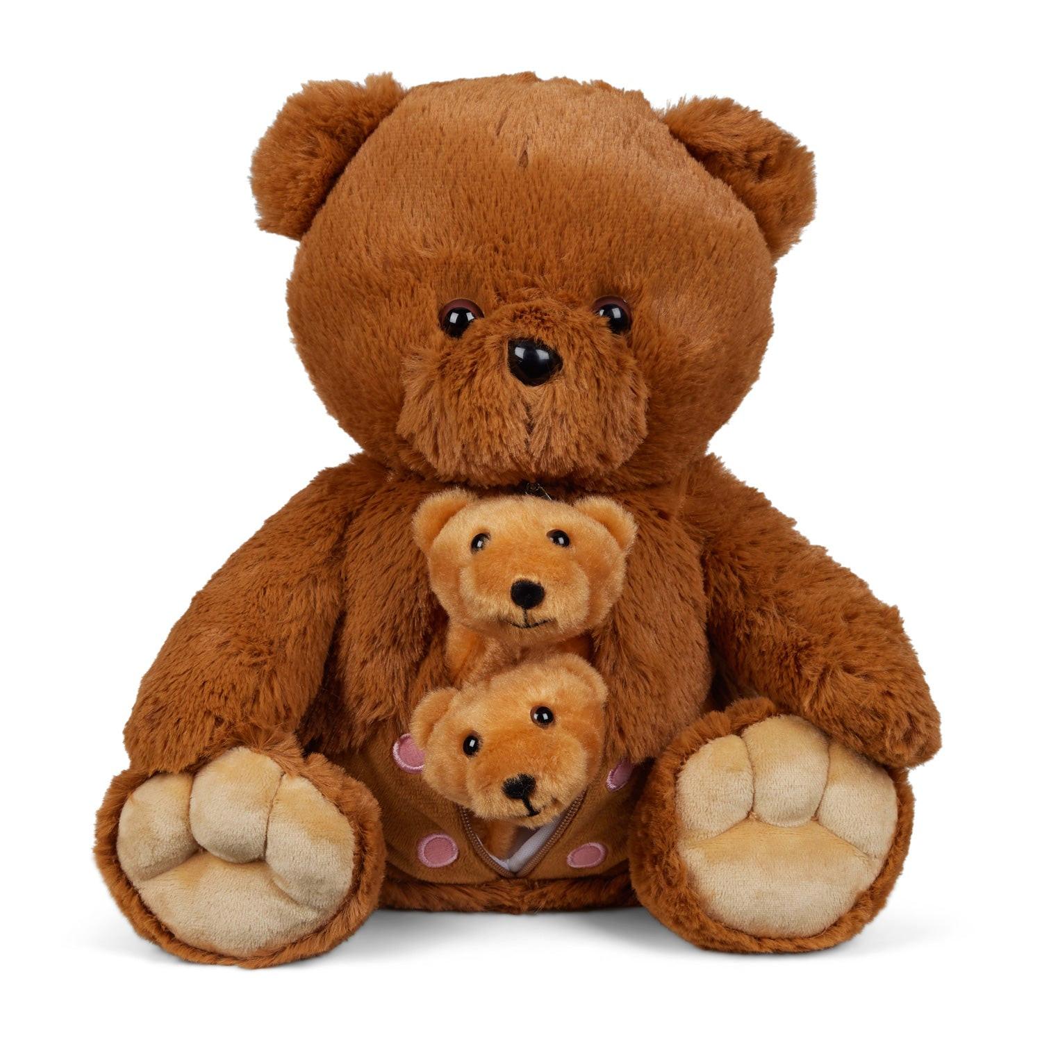 Mamanimals  Set de peluches Maman Ours et Bébés 