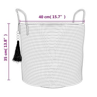 VidaXL Panier de rangement coton  