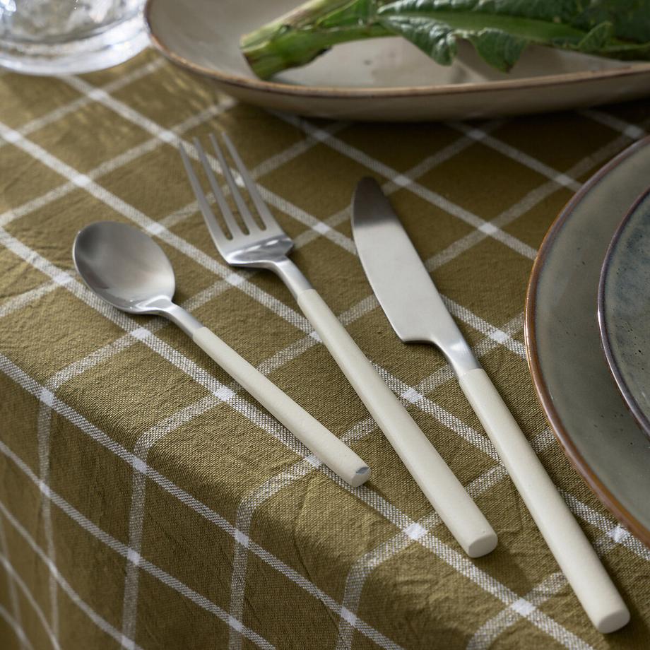 La Redoute Intérieurs Menagerie 16 Besteckteile Griff ecru  