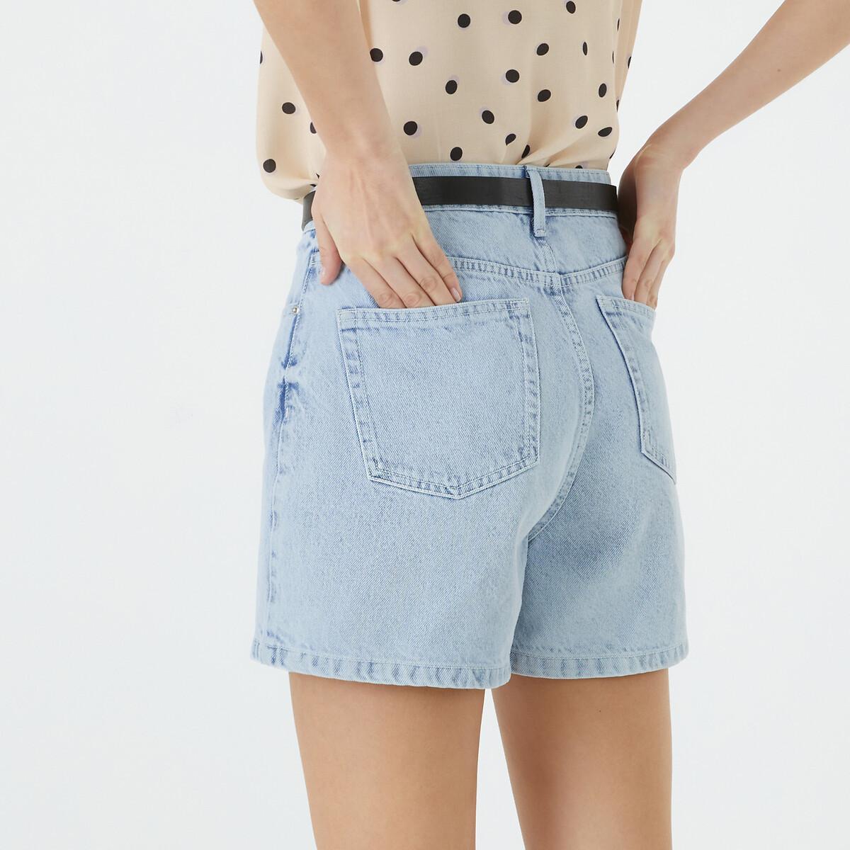 La Redoute Collections  Jeansshorts mit hohem Bund 