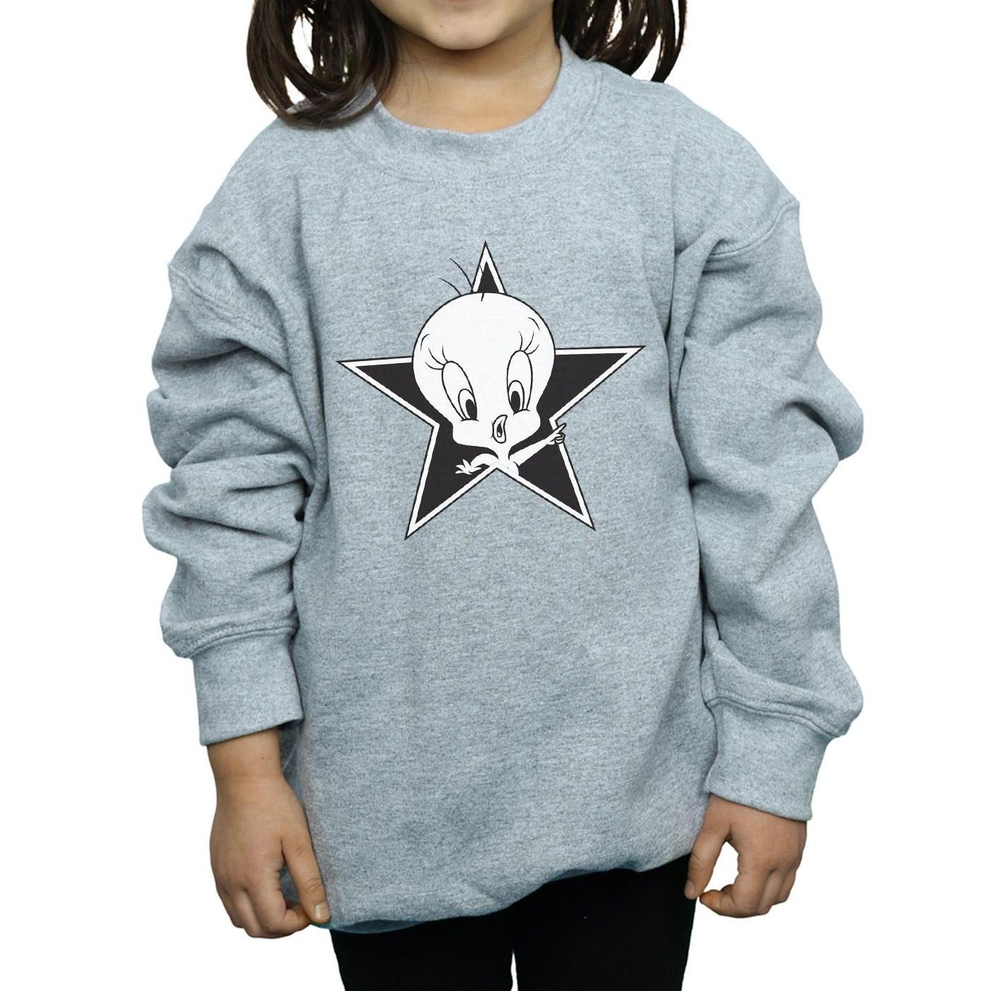 LOONEY TUNES  Tweety Pie Mono Star Sweatshirt 