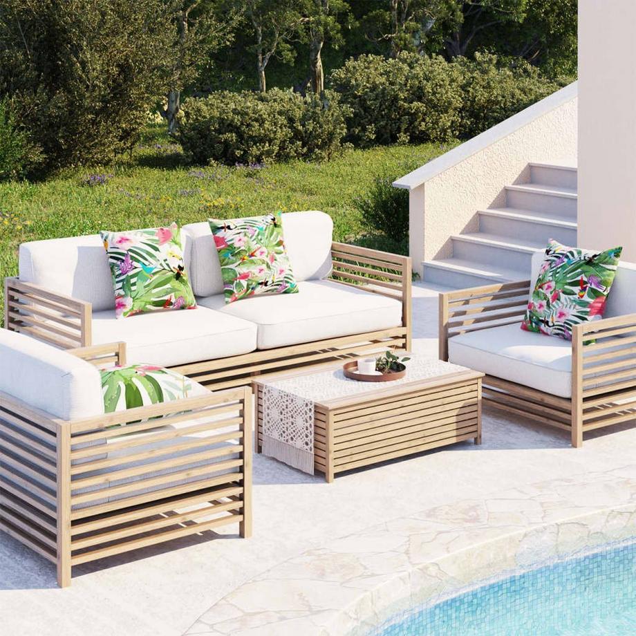 VidaXL Oreiller décoratif tissu  