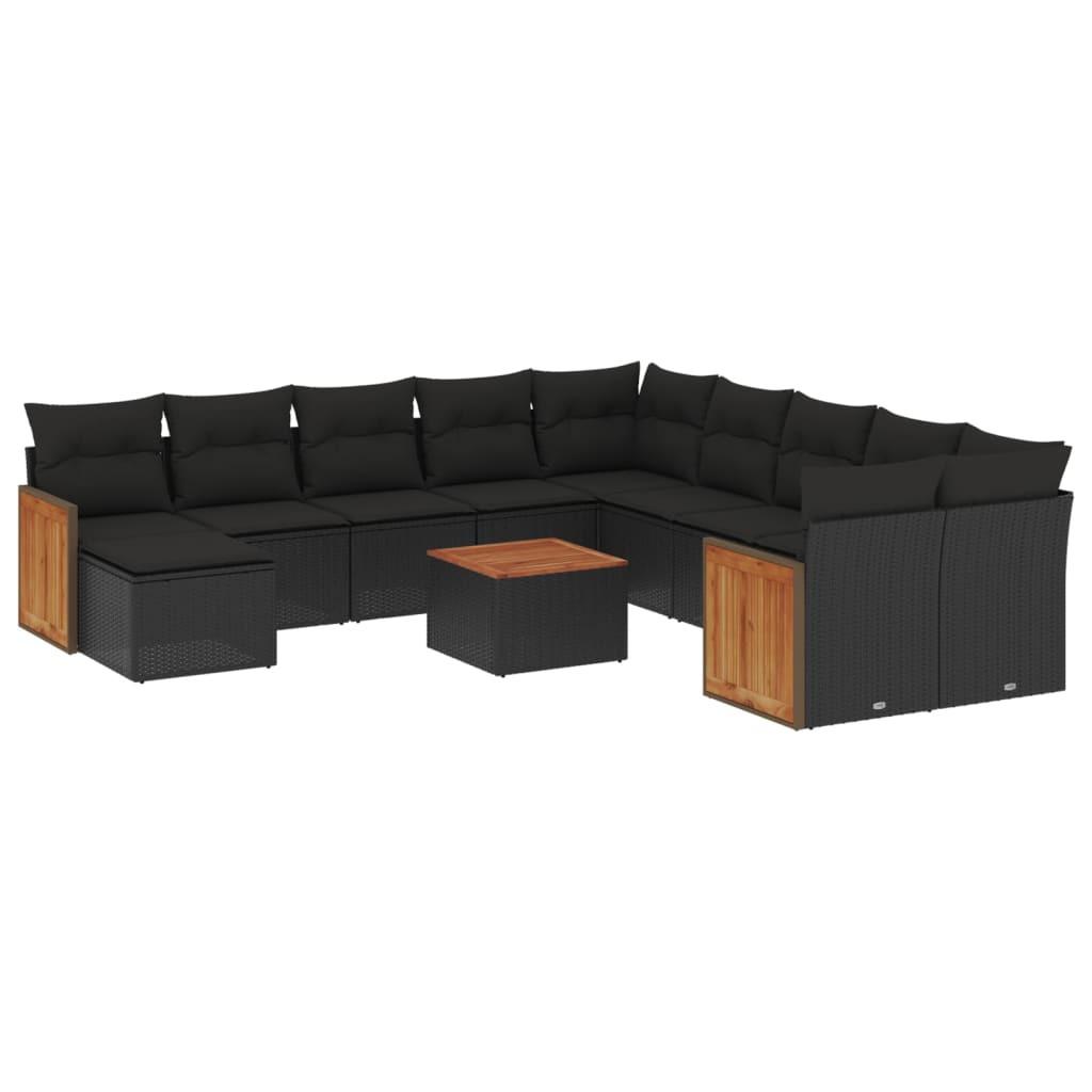 VidaXL set divano da giardino Polirattan  