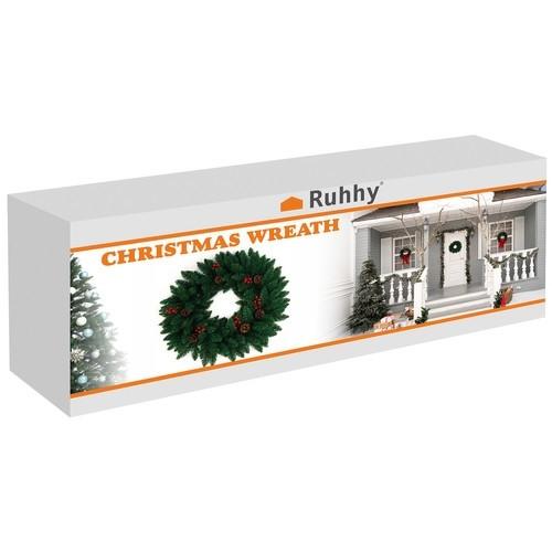 Ruhhy Weihnachtsdekoration, Türkranz, dekoratives Ornament, 60 cm dick, XXL  