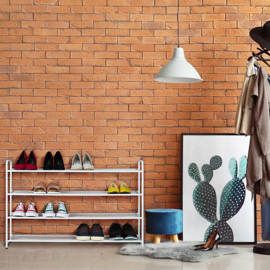Northix Scarpiera in metallo per 16 paia di scarpe  