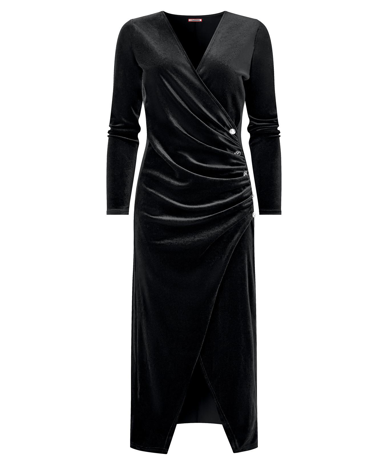 Joe Browns  Velour-Wickelkleid mit Rüschen 