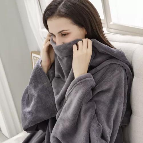 Ruhhy Sweatshirt Decke Grau  