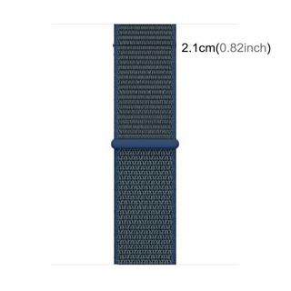 Cover-Discount  Apple Watch 40/41/42mm - Nylon Armband Mit Klettverschluss Blau-grün 