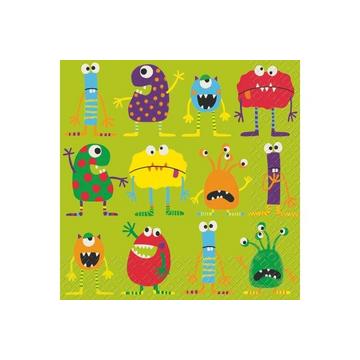 STEWO Servietten 33x33cm 2572752545 Monster 20 Stück